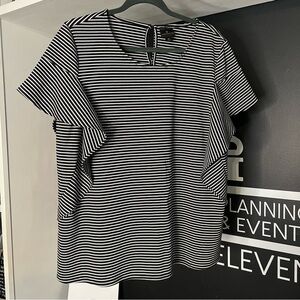 Black & White Striped Worthington top